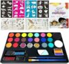 Truccabimbi Kit 32 Pezzi – 20 Colori Anallergici con Glitter, Spugnette e Stencil, Set Completo per Face Painting a Carnevale/Compleanni/Scuola (Atossico, Lavabile) – B0F6MHMSK3