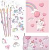 Astuccio Scuola Unicorno Bambina Originale – Set Portapenne Bimba Scuola Elementare Originali – Portamatite per Scuola Media da Scrivania – B0CBZFMGKZ