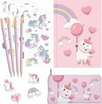 Astuccio Scuola Unicorno Bambina Originale – Set Portapenne Bimba Scuola Elementare Originali – Portamatite per Scuola Media da Scrivania – B0CBZFMGKZ