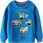 Codkkre Felpa Bambino Pullover Bimbo Dinosauro in Cotone Girocollo Sportivo Sweatshirt Ragazzi Autunno Inverno Felpa Bambini 2-7 Anni – B0D9CZSXVM