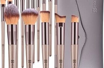 HEYMKGO Pennelli Make Up, 15 Pezzi Set Pennelli Trucco Professionale con Trousse in Pelle PU, Champagne Gold Kit Pennello Trucco Occhi Makeup Brushes Regalo per Ragazze Donne Compleanno San Valentino – B0CQX5MLRT