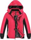MoFiz Giacca da Sci Bambini Invernale Cappotto in Pile Caldo da Neve Impermeabile Antivento Giacche Ragazzi con Cappuccio Rimovibile – B0CFQSMDX9
