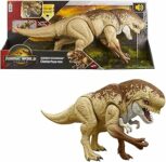 Mattel Jurassic World La Rinascita – Dinosauro Cattivo Ruggito Devastante, action figure da 55+ cm con 2 mosse d’attacco incluse, design autentico dal film, giocattolo per bambini, 4+ anni, JJP79 – B0DNFYBF18
