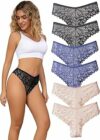 Hialegion Mutandine Brasiliane da Donna in Pizzo Senza Cuciture per Donne Bellissime E Traspiranti Hipster Senza Cuciture Confezione da 6 S-4xl – B0F83GSXBL