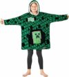 MINECRAFT Felpa Cappuccio Ragazzo Adolescenti, Felpe Oversize Creeper Soffice Coperte Indossabili, Gamer Regalo per Ragazzi – B0F2PBLMC2