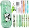Set Scuola Cancelleria Aesthetic, Astuccio Panda con 20+ Forniture Scolastiche, 4 Evidenziatori | 4 Penne Gel | 4 Matita Meccanica, Regalo Bambina 7-12 anni Femmina, Panda – B0FGHVH8HB