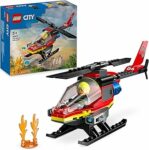 LEGO City Elicottero dei Pompieri, Veicolo Giocattolo da Costruire con 2 Elementi Lancia-Acqua e Minifigure del Pilota Vigile del Fuoco, Giochi per Bambini e Bambine da 5 Anni, Regalo Divertente 60411 – B0CFVWTFPC
