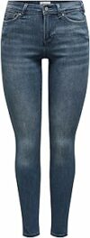 ONLY Skinny Fit Jeans ONLWAUW Mid Waist Skinny Fit Jeans – B095K64QH6