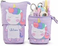 Maomaoyu Astuccio Telescopico per Bambina e Ragazza con Bello Unicorno Kawaii, Astuccio Portamatite Matita Verticale, Astuccio Cancelleria per Insegnanti/Ragazzi/Adulti/Bambini (Viola) – B097H3VXX4