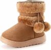 Yeeteepot Bambine e Ragazze Carino Stivali da Neve Calda Foderati Stivaletti Inverno Morbide Piatto Stivali Bambini Pelliccia Antiscivolo Boots – B09G2GGL7J