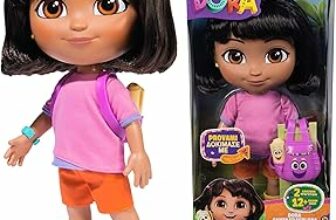 Dora l’Esploratrice, Bambola Canta ed Esplora con Musica, Effetti Sonori, Frasi Bilingue, Abiti e Accessori per Bambole, Giocattoli per Bambine e Bambini, 3+ Anni – B0DTJ74HLH