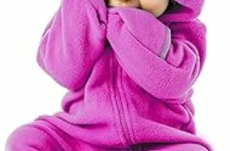 Cuddle Club Tutina Neonato e Bimbo in Pile – Pagliaccetto Neonato e Bimbo Fino a 4 Anni – Pagliaccetto Neonata e Neonato – Pigiama Bimbo Invernale – Abbigliamento Neonato e Bimbo – B07SDCBSZN