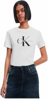 Calvin Klein Donna T-shirt Maniche Corte Core Monologo Scollo Rotondo – B09R2C2VHG