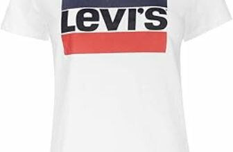 Levi’s Perfect Tee Benitoite Cloud Dancer STRI T-Shirt Donna (Pacco da 1) – B01N36WNEC