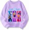 Dinint Felpa Bambina Pullover K-Pop Bambine Magliette Manica Lunga Bambina Autunno Inverno Senza Felpa CasualeFelpa Hip Hop Y2k Felp 2-14 Anni – B0G517T55R