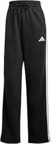 adidas Donna Essentials 3-Stripes Open Hem Fleece Pants – B0CZPC1J5D