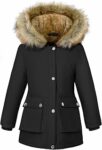 Vancavoo Cappotto Bambina Invernale Giubbotto di Piumino Giacca con Cappuccio Calda Parka per 6-12 Anni – B0FC2KNJ87