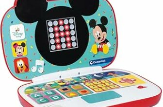 Disney Baby Clementoni – Il Mio Primo Laptop Mickey, Gioco Educativo Computer Bambino 12+ Mesi, Centro attività Prima Infanzia, Insegna Lettere e Numeri in 2 modalità di Gioco, Lingua Italiana, 17834 – B0C6N1WT63