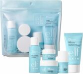 e.l.f. SKIN Jet Set Hydration Kit, set skincare idratante formato viaggio, detergente viso, balsamo, idratante, crema occhi e crema notte, prodotto vegano e non testato sugli animali – B07ZVXK5K9