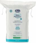 Chicco Baby Moments Quadrotti Morbido Cotone, Pulisce Delicatamente e Accarezza Morbidamente, Baby Skin, Bianco, 60 Pezzi, 0+ Mesi – B07DBNWPBN