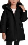 FEOYA Ragazza Giubbotto Resistente All’Acqua Pesante Bambina Piumino Invernale Pile Bambini Giacca Da Sci Impermeabile Giaccone Parka Da Neve Lungo Teddy 3-11 Anni – B0FK4M67X8
