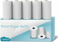uleway 5 rotoli di carta termica di ricambio per fotocamera istantanea per bambini, senza inchiostro, da stampa (lunghezza: 23,95 piedi e larghezza: 2,28 pollici) – B08YWHKTL9