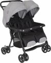 Graco – DuoRider™ Passeggino Doppio leggero con due sedute affiancate, dalla nascita fino a circa 3 anni (max 15 kg), si chiude con una sola mano, Steeple Gray – B0CHW9NXLV