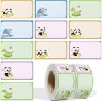 500 Pezzi Etichette Adesive Bambini Scuola – Etichette Scuola Elementare Asilo Scrivibili, Autoadesivo Etichette Adesive Colorate per Libri Quaderni Scatola di Conservazione – B0FRMCPJWV