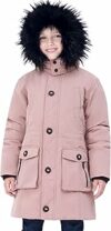 maoo garden Piumino Pesante Imbottita Inverno Cappotto Bambina e Ragazza Pelliccia sul Cappuccio Resistente all’acqua – B086JN7HGB