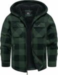zitysport Camicia Giacca Ragazzi Felpa con Cappuccio Spessa Plaid Bambini Zip Di Flanella Calda Sudore Outdoor Felpa Foderato Invernali Tasca – B0D3XGN67X