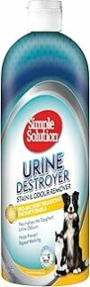 Simple Solution Urine Destroyer Detergente enzimatico – Rimuove le macchie e gli odori degli animali domestici con potere pulente dei pro-batteri – 4 litri (confezione da 4) – B005QO8GJC