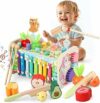 10 in 1 Giochi Montessori 1 Anno, Giocattoli Bambini Cubo Multiattivita Legno Gioco Educativi Bambi con Gioco Pesca, Strumenti Xilofono, Acchiappa La Talpa, Regalo Compleanno 2 3+ Anni 12+ Mesi – B0FH4MQJKL