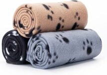 Nobleza 3 Pezzi Coperta per Cane Gatto Lavabile Soffice Durevole, Morbida Coperta in Pile per Cani e Gatti, per Cani, Gatti, Conigli E Altri Animali Domestici, 75 * 75 cm – B095CNWVTL