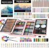 KINSPORY 139 pezzi valigetta colori bambina, pittura valigetta per bambini, Set per disegno, kit disegno acquarellabili bambini (Rosa) – B0C58GB46P