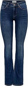 ONLY Onlblush Mid Flared DNM Tai021 Noos, Jeans Donna – B09M3TS121