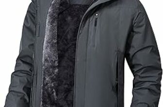 Zzkouine Impermeabile Giacca Da Montagna In Pile Da Uomo Giacca Da Sci Calda Multi-Tasche Adatto Per Sport Invernali E Attività Outdoor In Montagna Antivento Impermeabile E Traspirante – B0CC5FQD7T