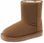 DREAM PAIRS Kids FuzzyClassic Stivale a metà Polpaccio per Bambini Antiscivolo Caldo Stivali da Invernali per Ragazzi – B0D49NX2DH