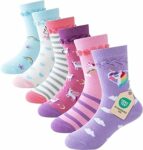 Cirorld Calze Bambina Calzini Fantasia per Bambino Cotone Calzini Divertenti Ragazza Unicorno Sirena Calzini Animali Cartoni, 2-11 Anni, 6 Paia – B0BZYQYHHS