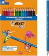 BIC Kids Matite Colorate, Tropicolors, Colori Per Bambini A Casa E A Scuola, Colori Assortiti, 18 Unità (Confezione da 1) – B001AHNP2W
