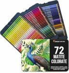Zenacolor – 72 Matite Colorate con scatola in metallo – 72 Colori a Matita per Disegno – Matite Colorate Professionali per Adulti o Bambini – B0773V1LRK
