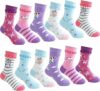 Cirorld Calze Bambina Calzini Fantasia per Bambino Cotone Calzini Divertenti Ragazza Unicorno Sirena Calzini Animali Cartoni, 2-11 Anni, 6 Paia – B0BZYQYHHS