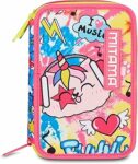 Mitama Astuccio Scuola 3 Scomparti, TRIPLO CATROCK, Contenuto 47 pz, Completo di Matite, Pennarelli, Portapenne Scuola Elementare Bambina – B0F67C7GVD