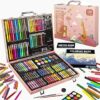 KINSPORY 150 pezzi valigetta colori bambina, pittura valigetta per bambini, Set per disegno, kit disegno acquarellabili bambini – B0BBVHKKD3