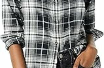 Amazon Essentials Donna Camicia in Flanella Leggera a Maniche Lunghe, vestibilità Classica – B08Y9WHVDD