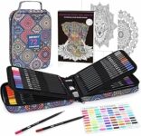 HIFORNY Set di 78 Matite Colorate Premium Black Edition per Adulti – 72 Matite Colorate con Extra, Nucleo Morbido per Artisti, Materiali Artistici per Principianti Adulti – B0CGQT88WZ