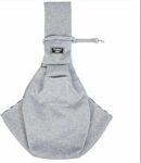 CYBERNOVA Piccolo animale domestico cane gatto fionda per 1-7,5kg, con tasca, Borsa per animali domestici Cane Gatto Borsa da trasporto per viaggi e passeggiate all’aperto (grigio 2) – B0DP99T99Z