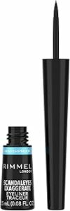 Rimmel – Eyeliner Waterproof Exaggerate Liquid – Eyeliner ultra definizione Liquido a Lunga Durata – Black – B00EAM6WA6