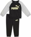 PUMA Minicats Ess Raglan Crew Set Fl Inf Abiti in maglia Unisex – Bimbi 0-24 (Pacco da 1) – B0DJRKPGN4