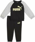 PUMA Minicats Ess Raglan Crew Set Fl Inf Abiti in maglia Unisex – Bimbi 0-24 (Pacco da 1) – B0DJRKPGN4