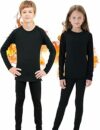 Homord Intimo Termico Bambino, Manica Lunga Maglia Termica e Pantaloni Intima Termica Bambina Calcio Sci – Completo Tuta Termica Funzionale Set Termico Bambini per Sci Ciclismo – B0CDLHXLF2